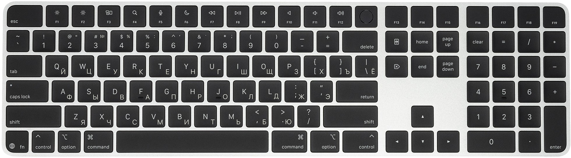 Клавиатура Apple Magic Keyboard Touch ID Numeric Keypad Черный