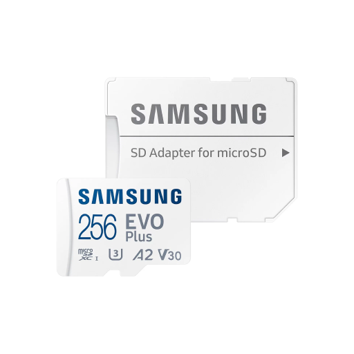 Карта памяти MicroSDXC Samsung 256Гб Class 10 Evo Plus U1 (R/W 130 Mб/с) + SD адаптер