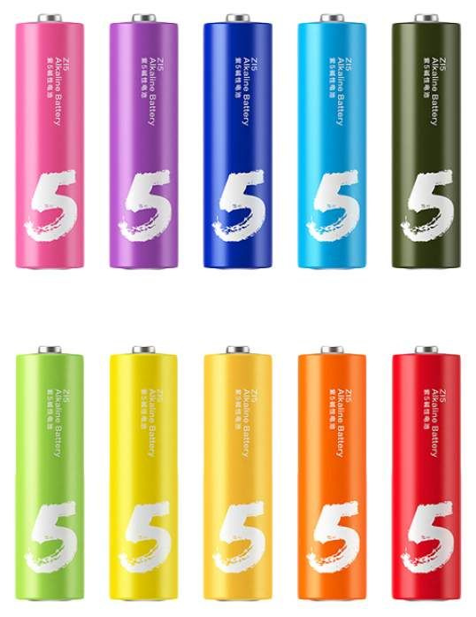 Батарейки алкалиновые ZMI ZI5 Rainbow AA batteries (10 шт.)