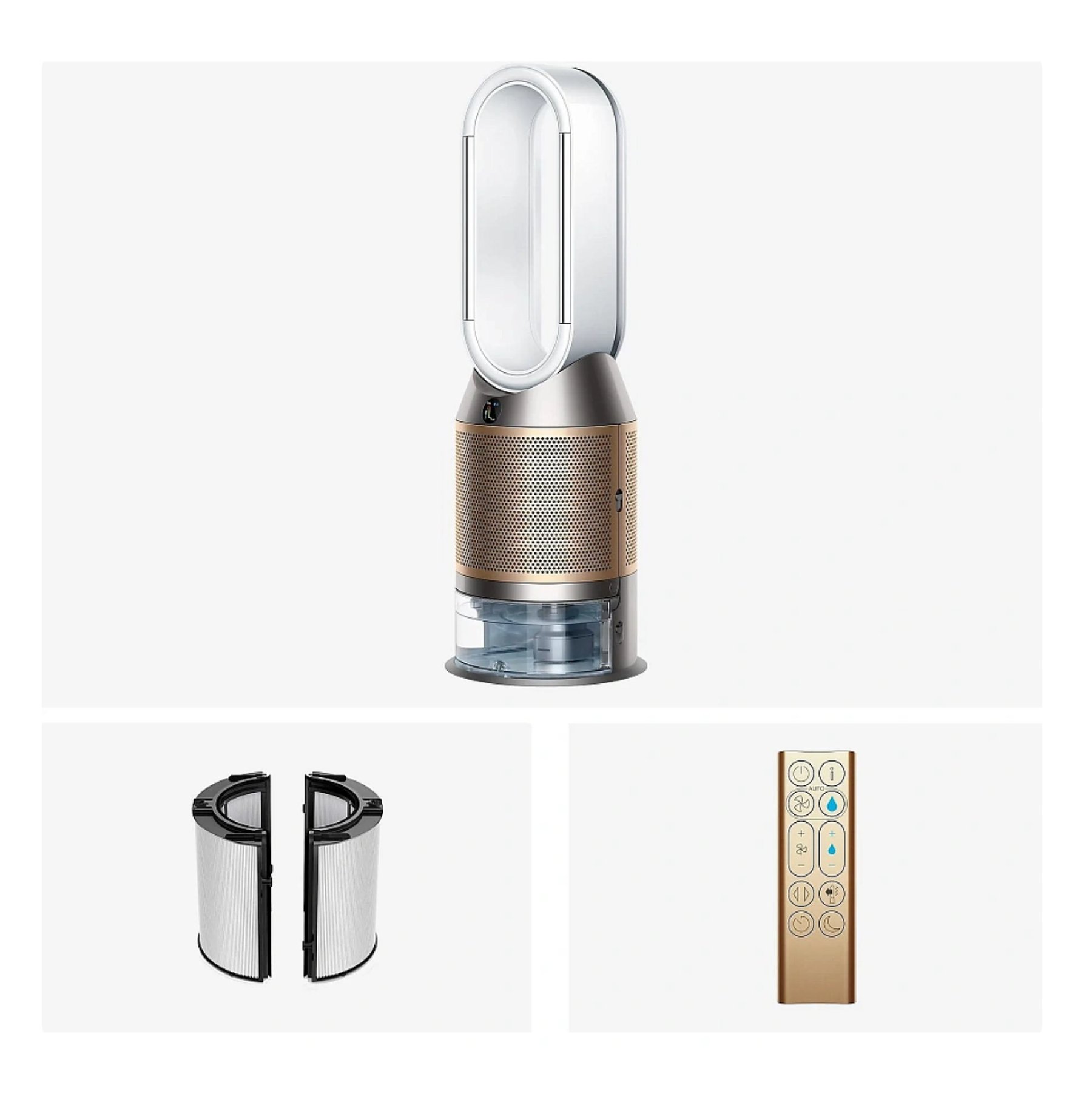 Dyson Purifier Humidifier + Cool Formaldehyde PH05, Белый/Золотой