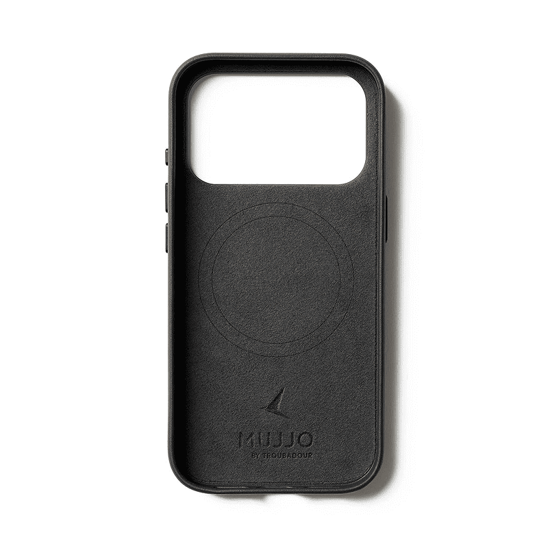 Чехол Mujjo Leather для iPhone 17 Pro Max, Черный
