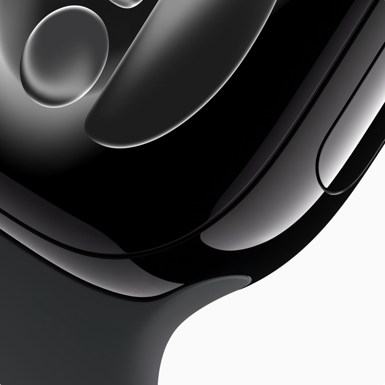 Apple Watch Series 11, 42 мм, корпус из алюминия «чёрный глянец», спортивный ремешок черного цвета