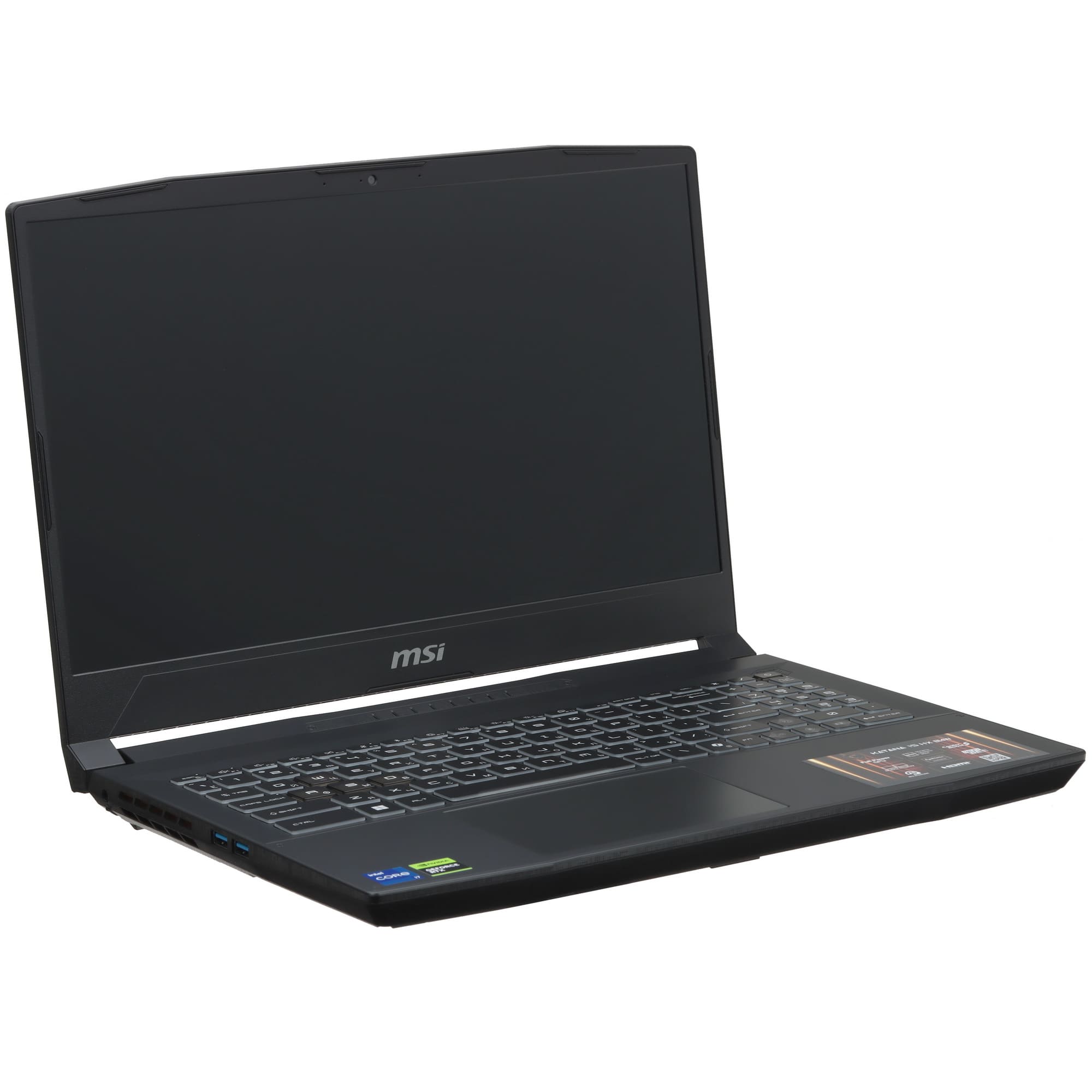 Ноутбук MSI MSI Katana 15 B14WEK-001US Core i7-14650HX/16Гб/512Гб SSD/RTX 5050/15.6" 144Гц/Черный (5HXB14001)
