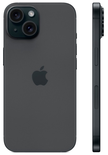 iPhone 15 128Гб (2 sim / 89%) Черный - Б/У ★★★☆☆